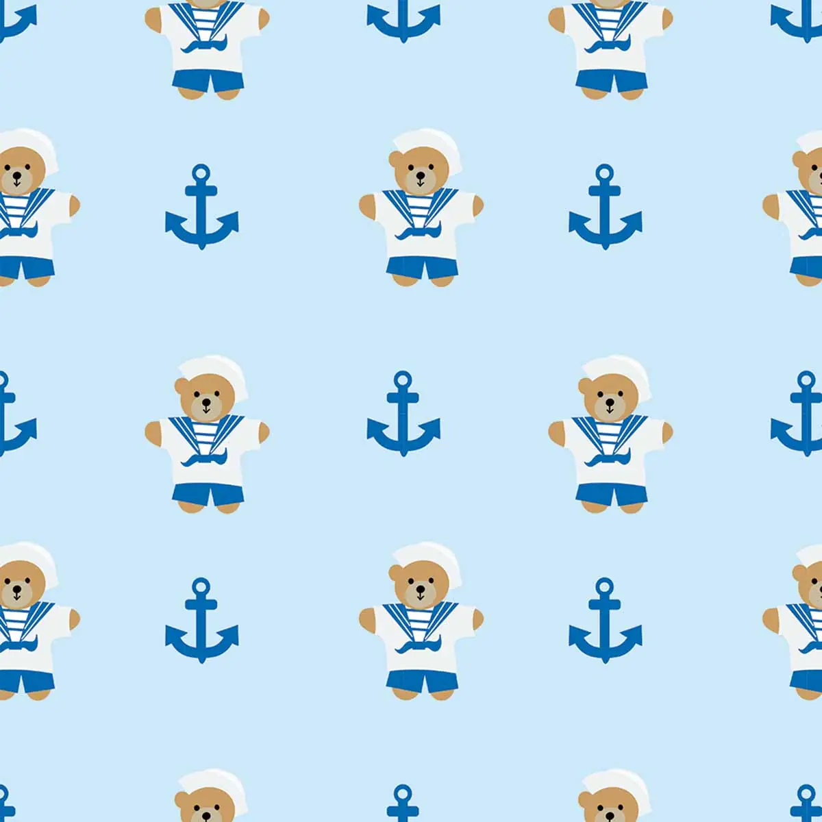 Papel de Parede Infantil Ursinho Marinheiro - Image 3