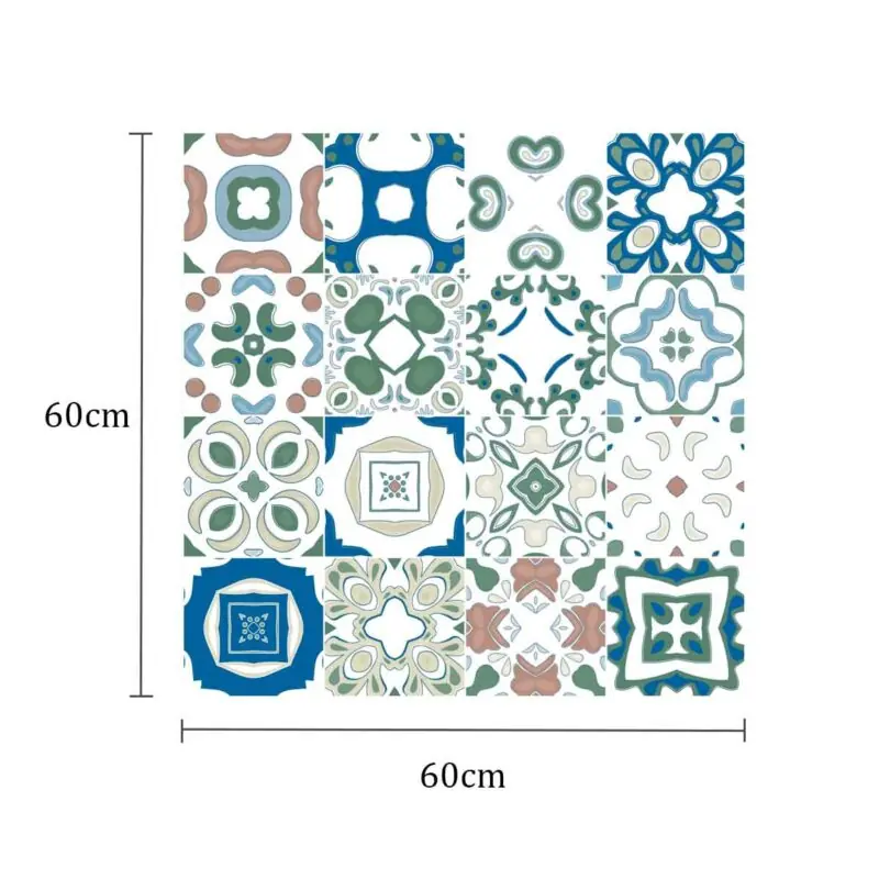 Adesivo de Azulejo 02 cores frias 60cm - Image 3