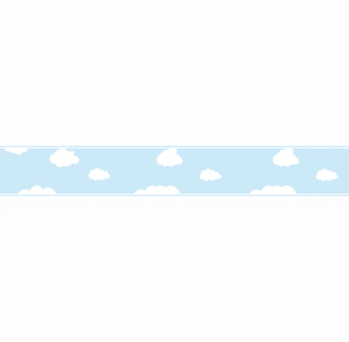 Faixa decorativa Azul infantil com nuvens - Image 3
