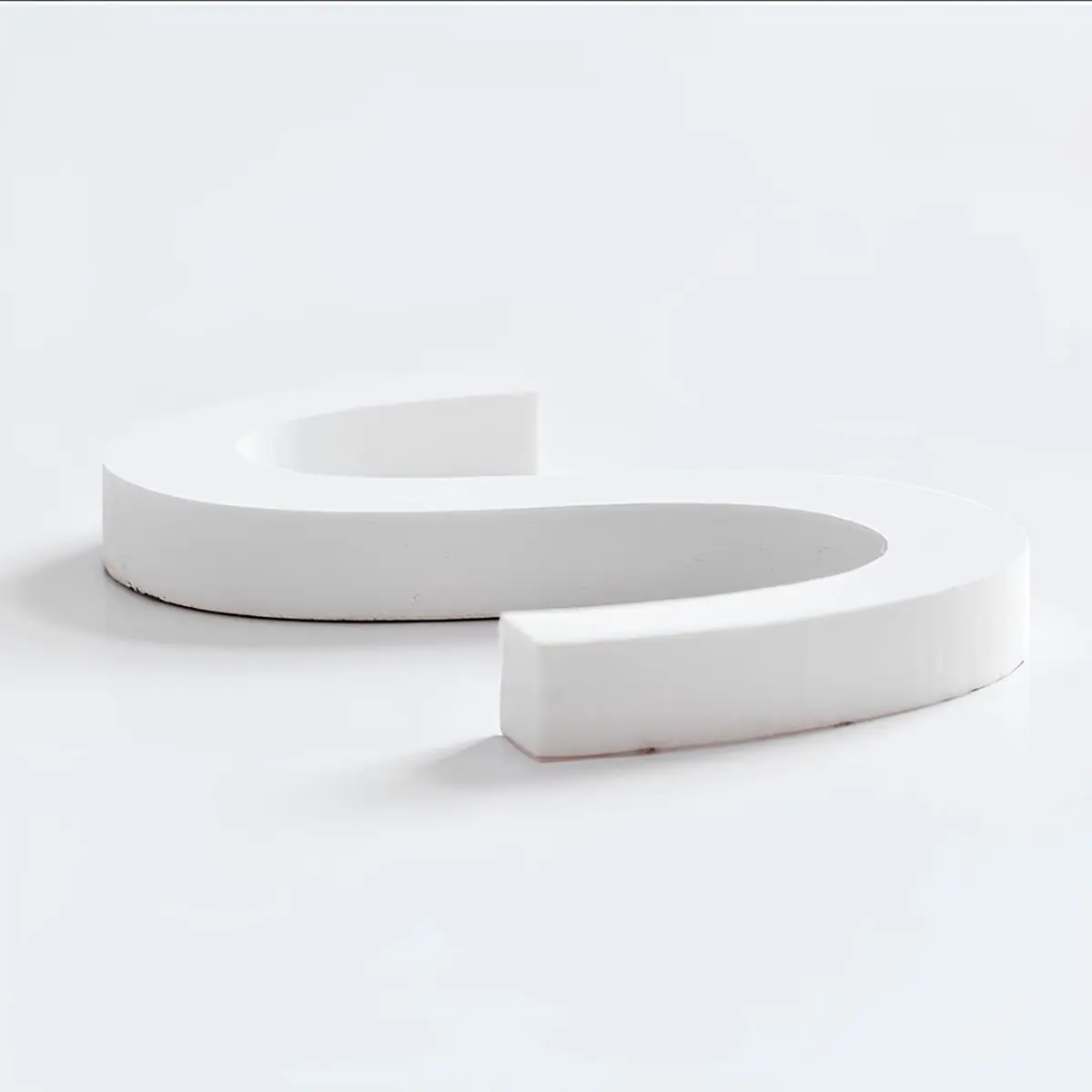Letras decorativas PVC branco 3mm de expressura