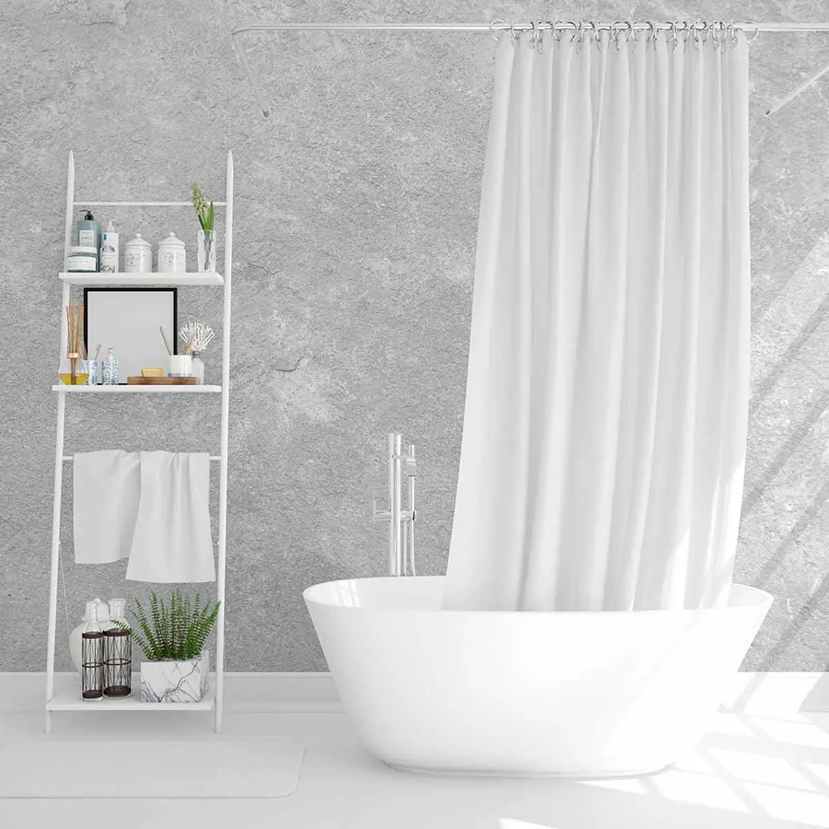 Papel de parede Cimento Qeimado Branco - Image 2