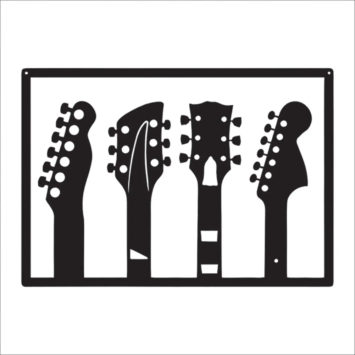 Placa Decorativa Quadro Braços de Guitarras PVC 53x37cm - Image 2