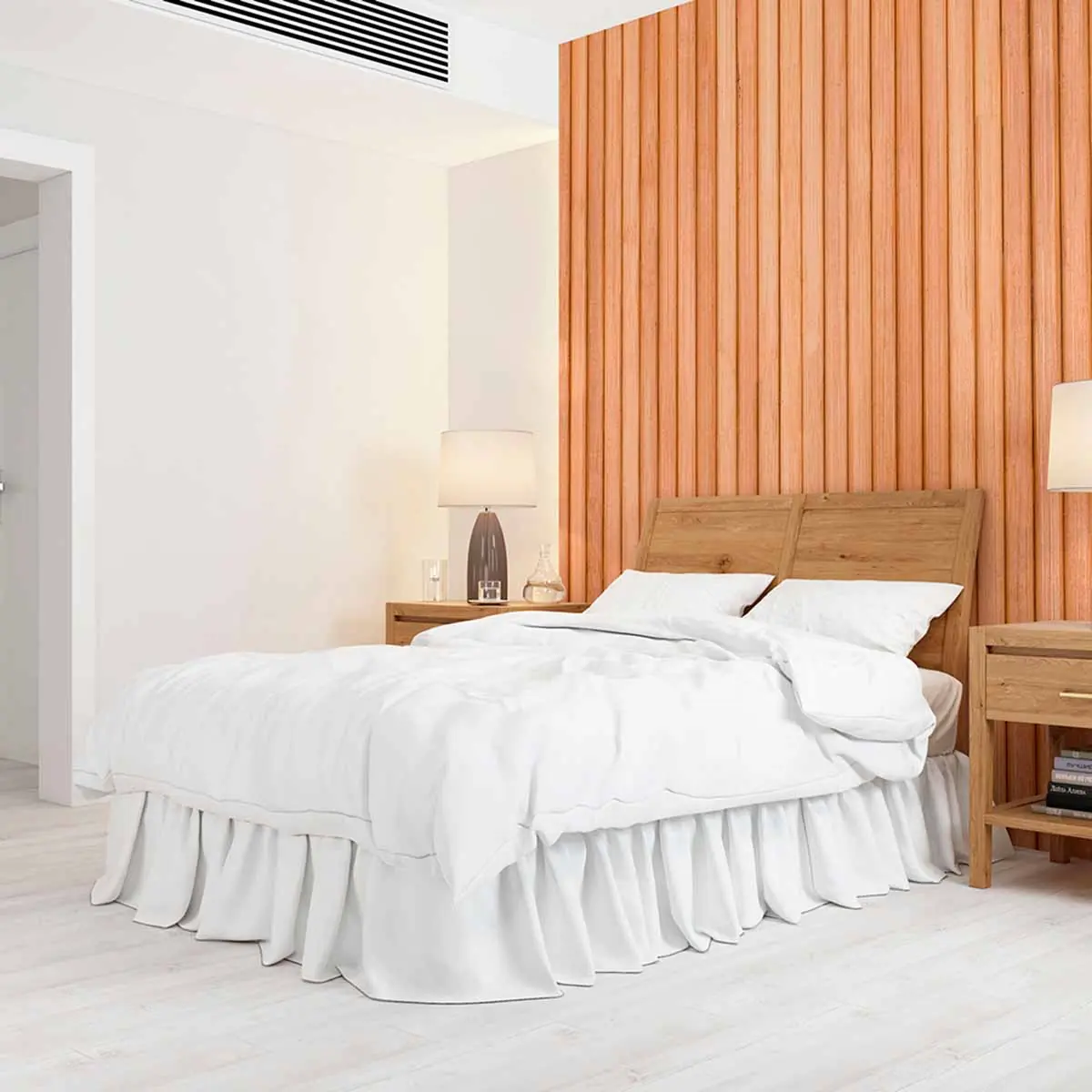 Papel de Parede Madeira Ripada Clara fina - Image 2