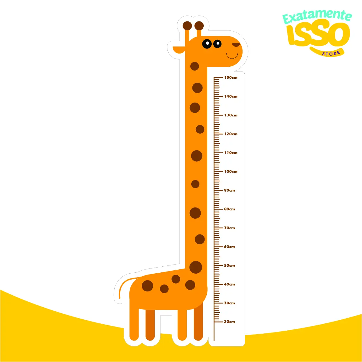 Adesivo de Parede Régua de Crescimento Girafa Infantil - Image 2