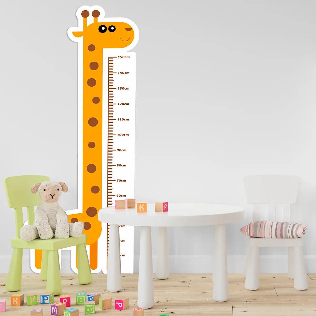 Adesivo de Parede Régua de Crescimento Girafa Infantil - Image 4