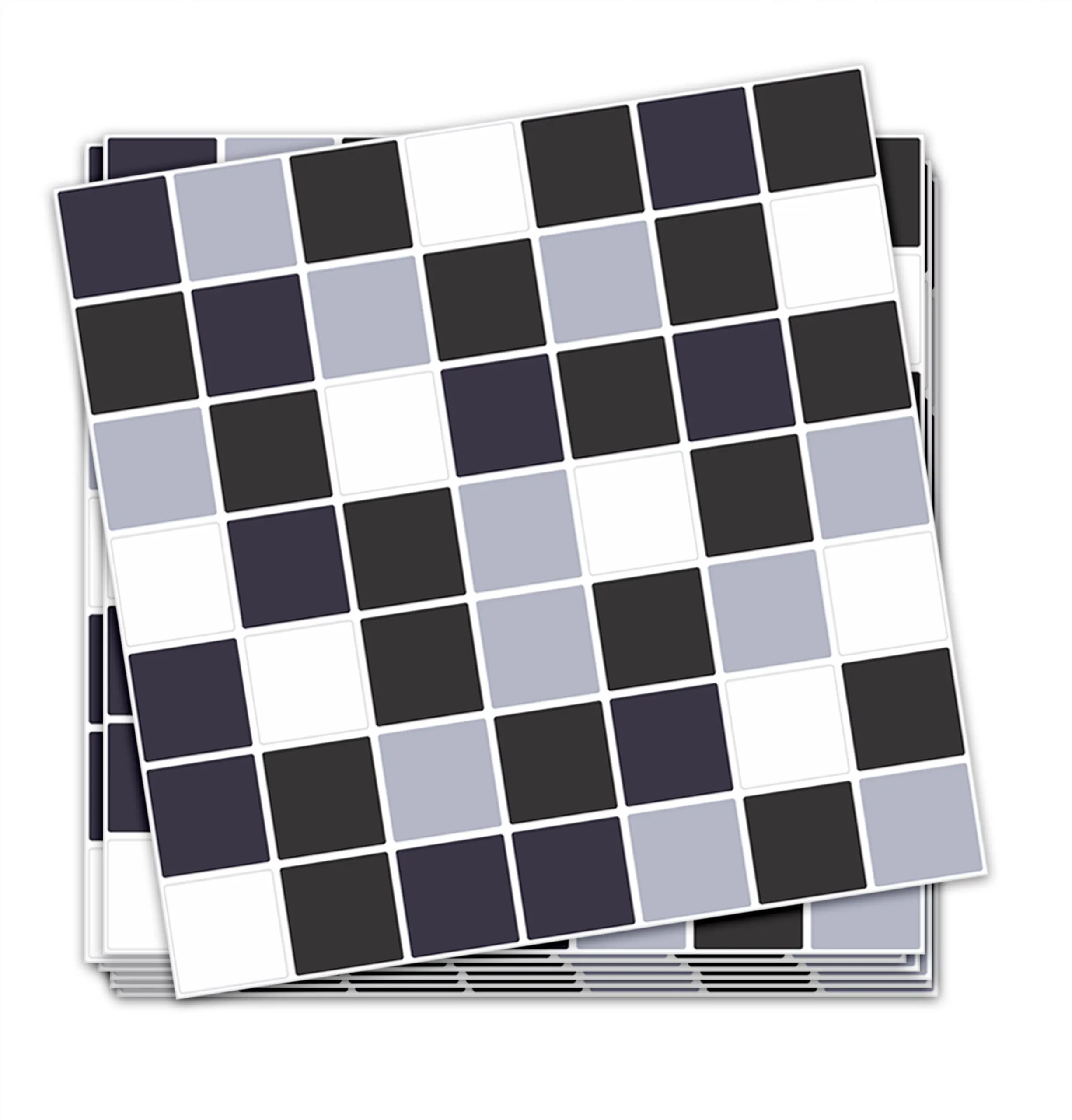 Kit 24 Adesivos Pastilha 15×15cm para Cozinha Lavável -  Preto - Image 4