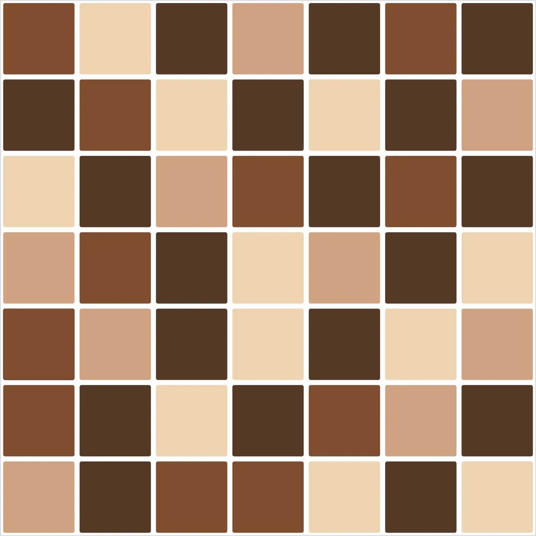 Kit 24 Adesivos Pastilha 15×15cm para Cozinha Lavável -  Tons de Chocolate - Image 2