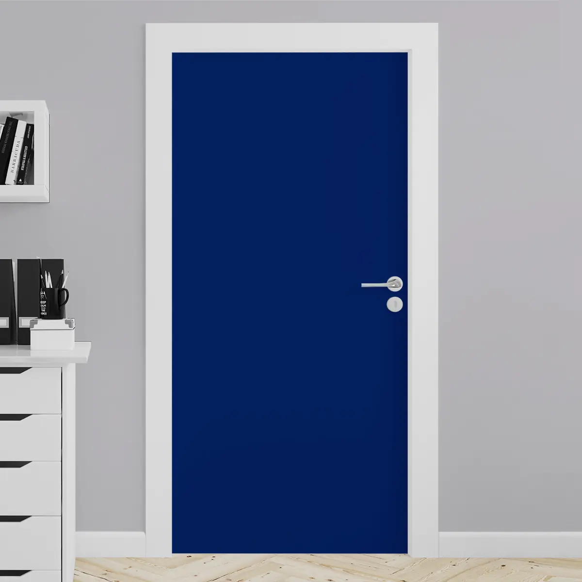 Adesivo para porta Azul Marinho Fosco - Image 4