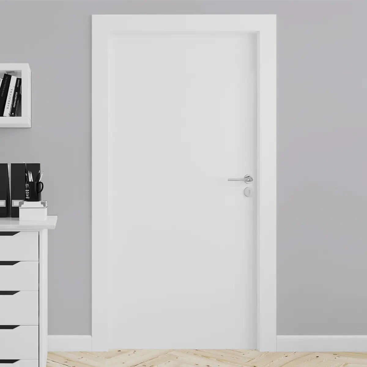 Adesivo para porta Branco Fosco - Image 4