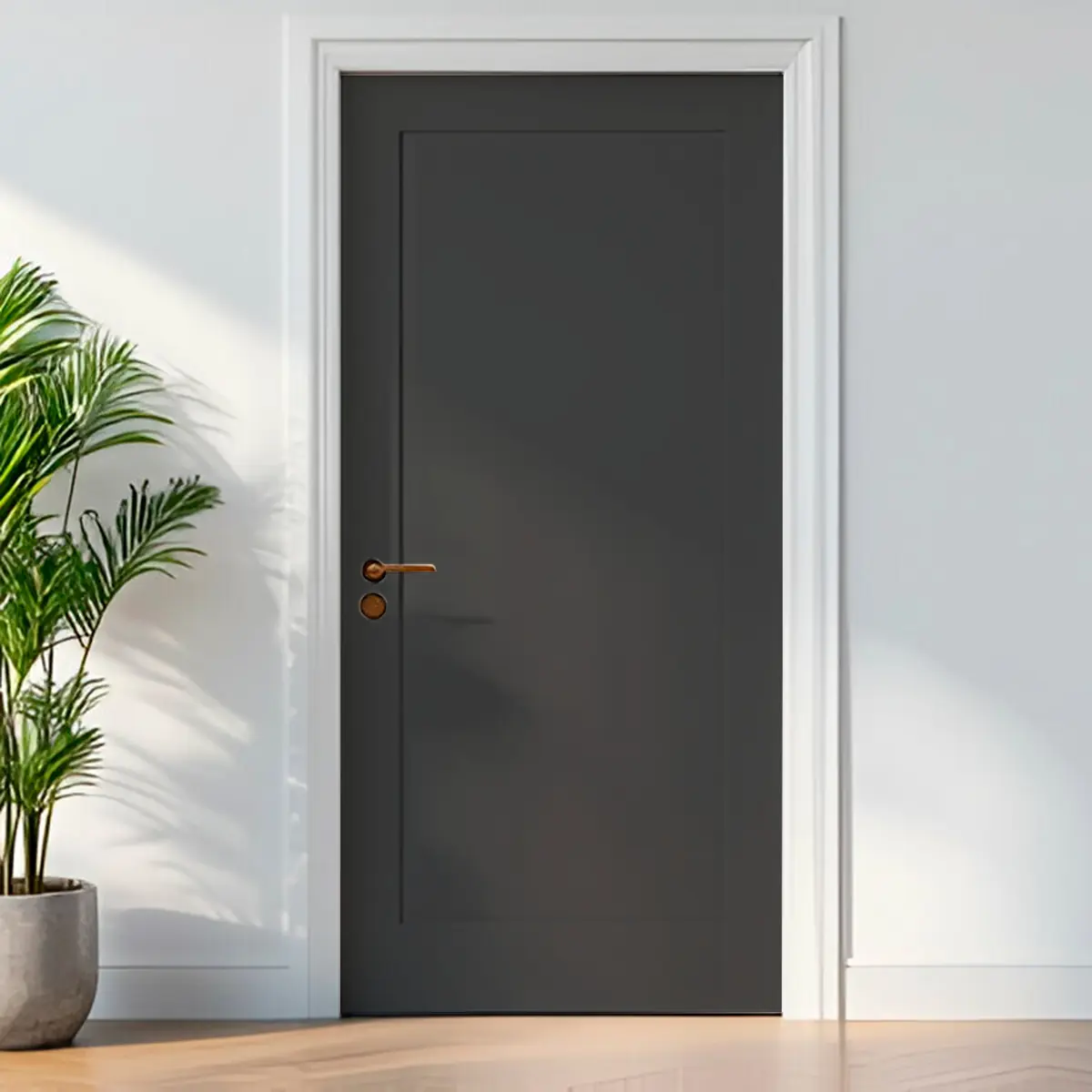 Adesivo para porta Cinza Chumbo Fosco