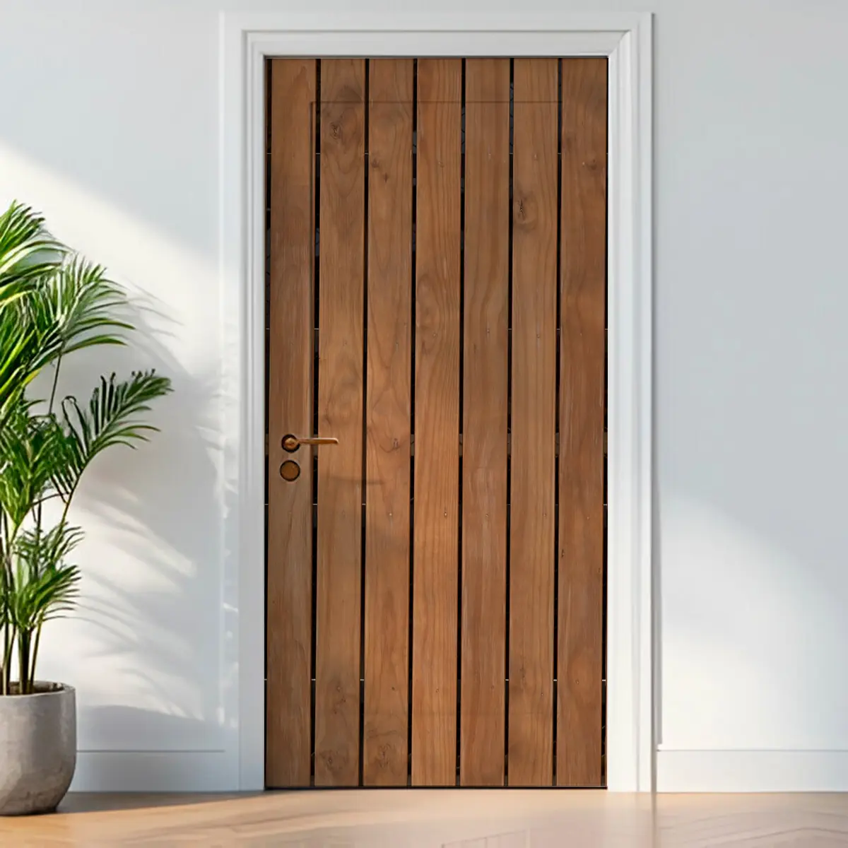 Adesivo para Porta Madeira Ripada 02