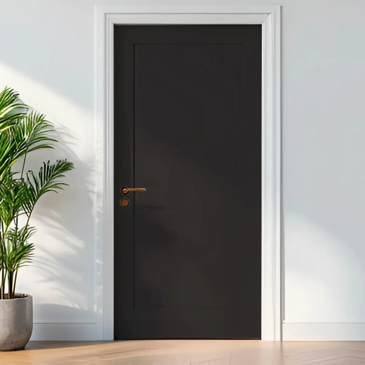 Adesivo para porta Preto Fosco