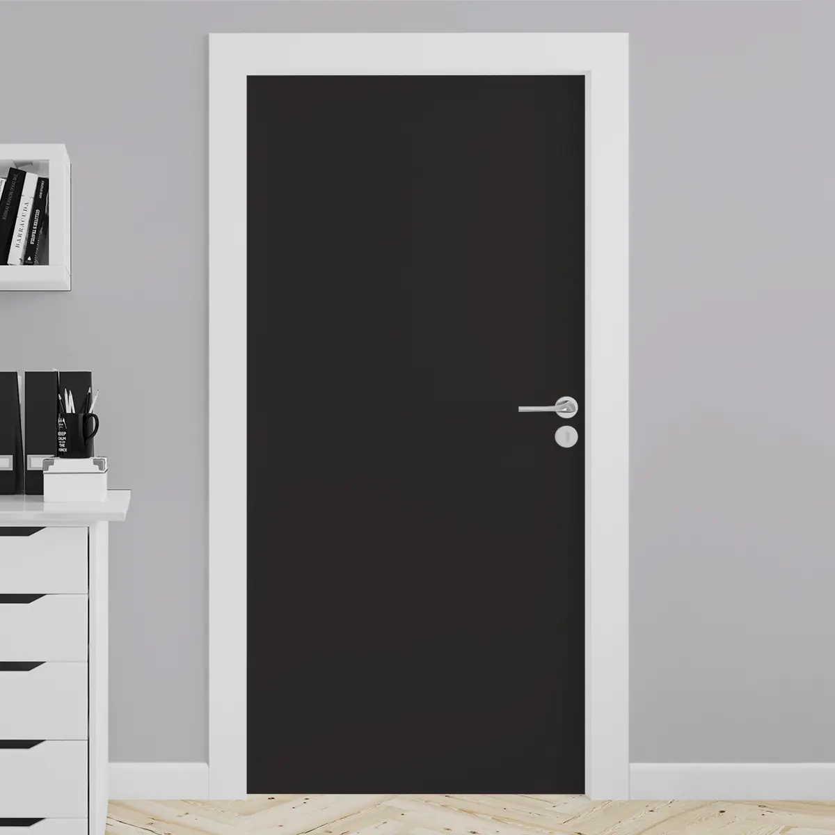 Adesivo para porta Preto Fosco - Image 4