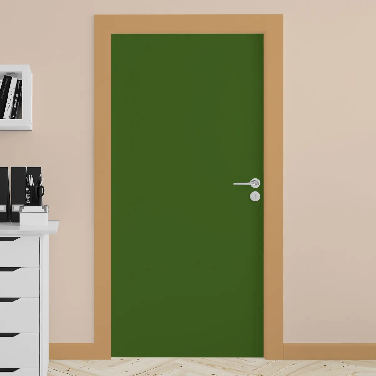 Adesivo para porta Verde Oliva Fosco - Image 4