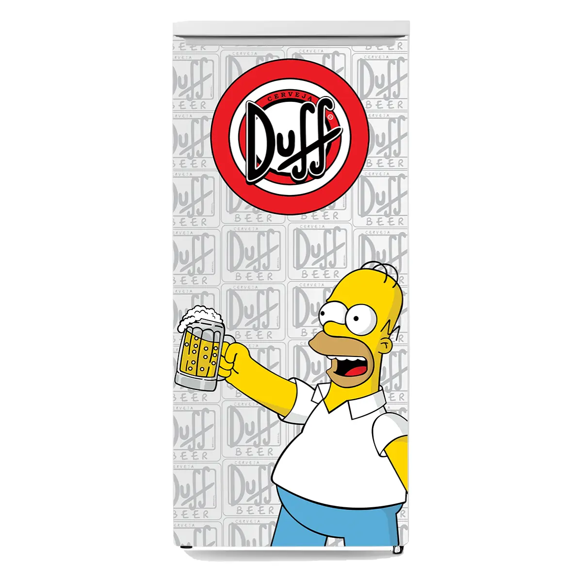 Adesivo para envelopamento de Geladeira Homer simpson duff beer 02 - Image 3